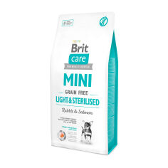 Акція на Сухий корм для собак мініатюрних порід Brit Care Mini Light & Sterilised з надмірною вагою або стерилізованих, 7 кг від Eva