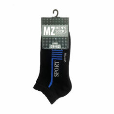 Акция на Шкарпетки чоловічі Modna Zona RT1321-049/2 короткі, спортивні, чорні, розмір 39-42 от Eva