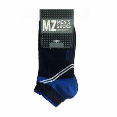 Акція на Шкарпетки чоловічі Modna Zona RT1321-049/3 короткі, спортивні, чорно-сині, розмір 43-46 від Eva