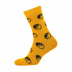 Акция на Шкарпетки чоловічі Siela RT1311-127 Інь-янь, класичні, високі, помаранчеві, розмір 43-46 от Eva