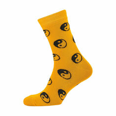 Акция на Шкарпетки чоловічі Siela RT1311-127 Інь-янь, класичні, високі, помаранчеві, розмір 39-42 от Eva