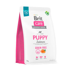Акція на Сухий корм для цуценят Brit Care Puppy беззерновий, з лососем, 3 кг від Eva