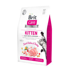 Акция на Сухий корм для кошенят Brit Care Kitten зі свіжою куркою та індичкою, 2 кг от Eva