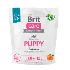 Акція на Сухий корм для цуценят Brit Care Puppy беззерновий, з лососем, 1 кг від Eva