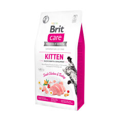 Акция на Сухий корм для кошенят Brit Care Kitten зі свіжою куркою та індичкою, 7 кг от Eva