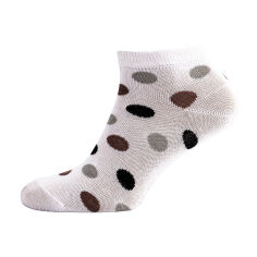 Акция на Шкарпетки жіночі Siela RT1312-136 короткі, білі з кружечками, розмір 36-39 от Eva