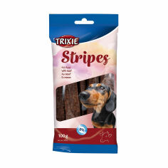 Акція на Ласощі для собак Trixie Stripes з яловичиною, 100 г від Eva
