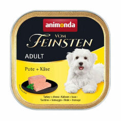 Акція на Вологий корм для собак всіх порід Animonda Vom Feinsten Adult Turkey + Cheese з індичкою та сиром, 150 г від Eva