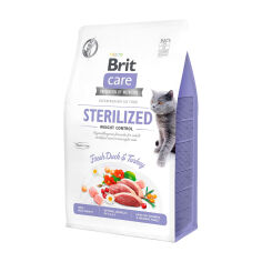 Акція на Сухий корм для стерилізованих кішок Brit Care Sterilized Weight та для кішок з надмірною вагою, 400 г від Eva