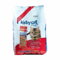 Акція на Сухий корм для дорослих кішок всіх порід Kirby Cat Gust Bun Cat Pentry 9 Vieti з куркою та яловичиною, 1.5 кг від Eva