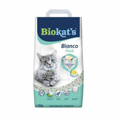 Акція на Наповнювач туалетів для кішок Biokat's Bianco Fresh бентонітовий, 5 кг від Eva