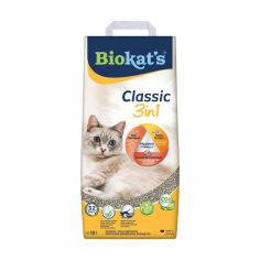 Акція на Наповнювач туалетів для кішок Biokat's Classic 3 In 1 бентонітовий, 10 л від Eva