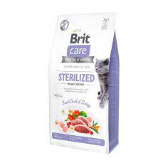 Акція на Сухий корм для стерилізованих кішок Brit Care Sterilized Weight та для кішок з надмірною вагою, 7 кг від Eva