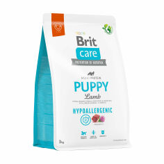 Акція на Корм для цуценят Brit Care Puppy гіпоалергенний, з ягням, 3 кг від Eva