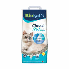 Акція на Наповнювач туалетів для кішок Biokat's Classic Fresh 3 In 1 бентонітовий, 10 л від Eva