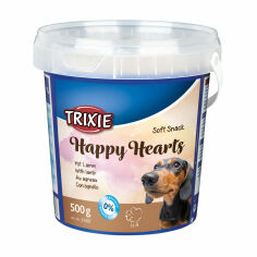 Акція на Ласощі для собак Trixie Soft Snack Happy Hearts з ягням, 500 г від Eva