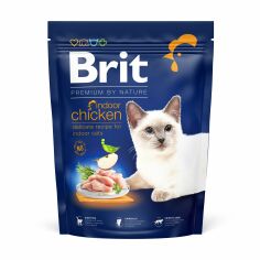 Акция на Сухий корм для кішок, що мешкають у приміщенні Brit Premium by Nature Cat Indoor з куркою, 300 г от Eva