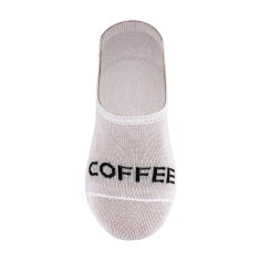 Акція на Шкарпетки жіночі Siela RT1132-144 Coffee, сліди, білі, розмір 39-42 від Eva