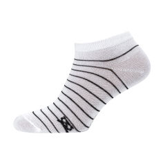 Акция на Шкарпетки жіночі Siela RT1312-046 короткі, білі зі смужками, розмір 36-39 от Eva