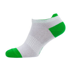Акція на Шкарпетки жіночі Siela RT1322-041 короткі, спортивні, білі з салатовим, розмір 39-42 від Eva