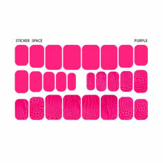 Акція на Наліпки для дизайну нігтів StickersSpace Purple Standart (112112) від Eva