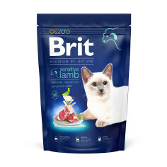 Акция на Сухий корм для кішок із чутливим травленням Brit Premium by Nature з ягням, 1.5 кг от Eva