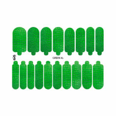 Акція на Наліпки для дизайну нігтів StickersSpace Green XL (115112) від Eva