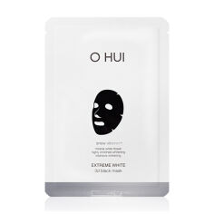 Акція на Тканинна маска відбілювальна для обличчя O HUI Extreme White 3D Black Mask, 27 г від Eva