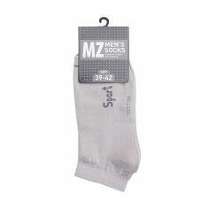 Акция на Шкарпетки чоловічі Modna Zona RT1121-021 Sport короткі, сітка, сірі, розмір 43-46 от Eva
