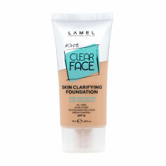 Акция на Тональний крем для обличчя LAMEL Make Up Oh My Clear Face Skin Clarifying Foundation тон 404, 40 мл от Eva