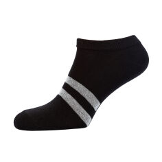 Акція на Шкарпетки чоловічі Modna Zona RT1121-008-1 короткі, чорні з сірими смужками, розмір 39-42 від Eva