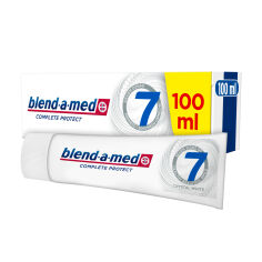 Акція на Зубна паста blend-a-med Complete Protect 7 Кришталева білизна, 100 мл від Eva