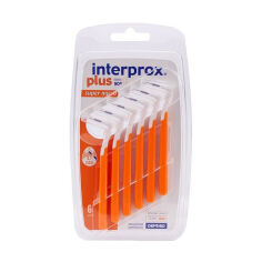 Акція на Міжзубні щітки Dentaid Interprox Plus Super Micro, помаранчеві, 0.7 мм, 6 шт від Eva