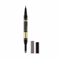 Акція на Лайнер і пудра для брів 2 в 1 Eveline Cosmetics Brow Art Duo Pen & Filling Powder Waterproof, 02 Medium, 1.2 г від Eva