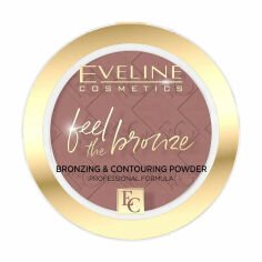 Акція на Бронзувальна пудра для обличчя Eveline Cosmetics Feel The Bronze, 02 Chocolate Cake, 4 г від Eva