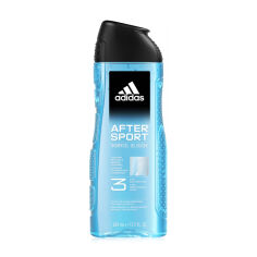 Акція на Гель для тіла, волосся та обличчя Adidas After Sport Shower Gel 3 in 1 чоловічий, 400 мл від Eva
