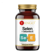Акція на Дієтична добавка в капсулах Yango Selenium + Vitamin E Селен + вітамін E, 470 мг, 90 шт від Eva
