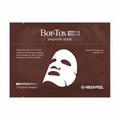 Акція на Тканинна ліфтинг-маска для обличчя Medi-Peel Bor-Tox 5 Peptide Ampoule Mask з пептидним комплексом, 30 мл від Eva