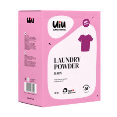 Акція на Безфосфатний порошок для прання UIU Laundry Powder Baby 30 циклів прання, 1.2 кг від Eva