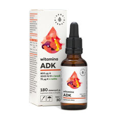 Акція на Дієтична добавка вітаміни в краплях Aura Herbals Vitamin ADK, 30 мл від Eva