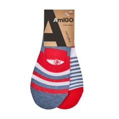Акція на Шкарпетки чоловічі AmiGO чешки, широка смужка, розмір 29 (2 пари) від Eva