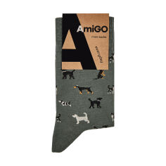 Акция на Шкарпетки чоловічі Аміго класичні, клітинка, розмір 27 от Eva