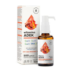 Акція на Дієтична добавка вітаміни в рідині Aura Herbals Vitamin ADEK for family, 50 мл від Eva