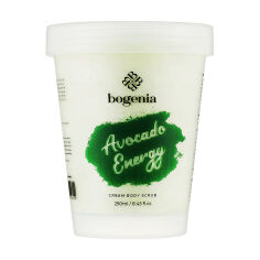 Акція на Крем-скраб для тіла Bogenia Cream Body Scrub Avocado Energy, 250 мл від Eva