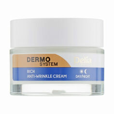 Акція на Крем для обличчя Delia Cosmetics Dermo System Rich Anti-Wrinkle Cream проти зморщок, 50 мл від Eva
