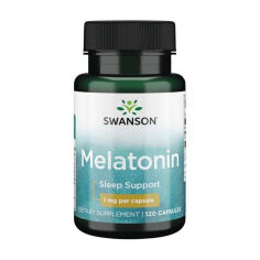 Акция на Дієтична добавка в капсулах Swanson Melatonin Мелатонін, 1 мг, 120 шт от Eva