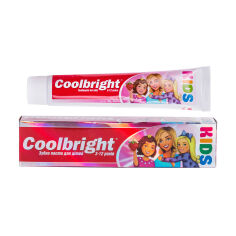 Акція на Дитяча зубна паста Coolbright Kids Girls, 3-12 років, 105 г від Eva