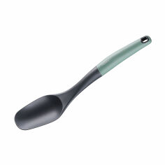 Акція на Ложка кухонна Ardesto Gemini з нейлону та сіро-зеленою пластиковою ручкою (AR2105PG) від Eva