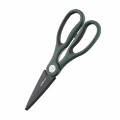 Акція на Ножиці кухонні Ardesto Gemini з неіржавної сталі та сіро-зеленою пластиковою ручкою, 22.3 см (AR2117PG) від Eva