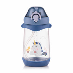 Акция на Пляшка для води Ardesto Unicorn дитяча, пластикова, синя, 500 мл (AR2250PU) от Eva